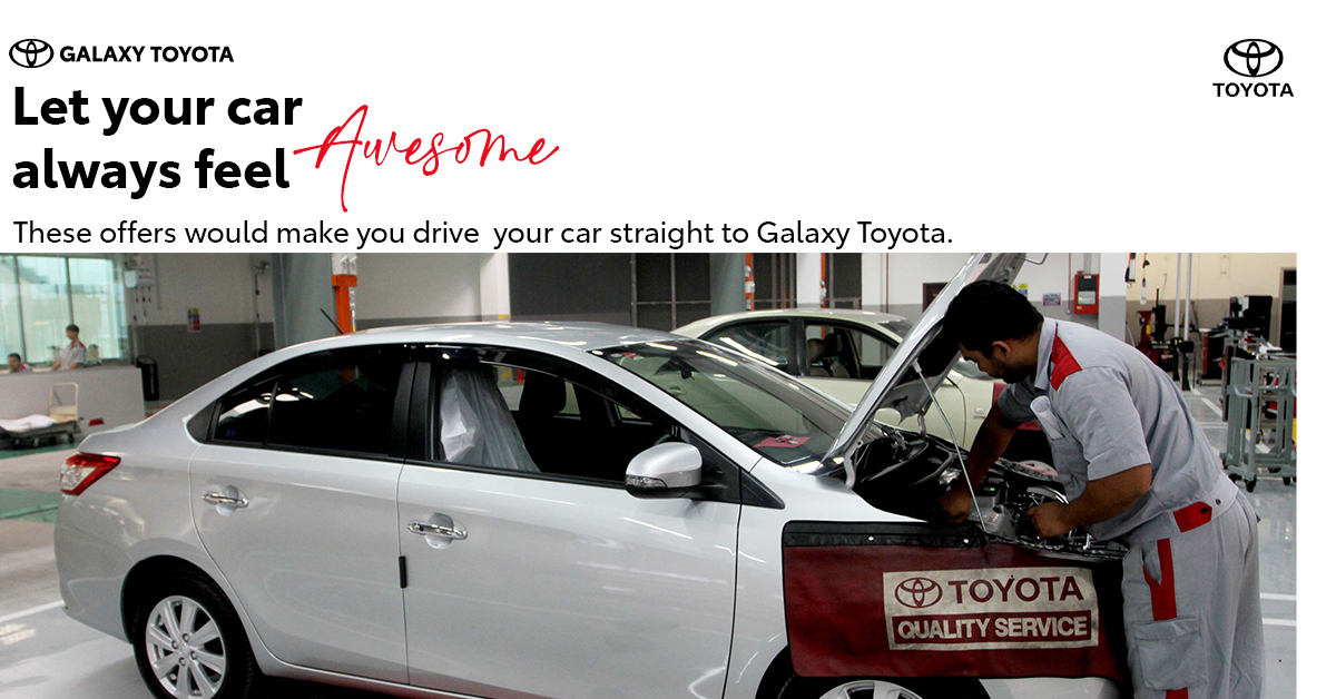 December Service Offer At Galaxy Toyota