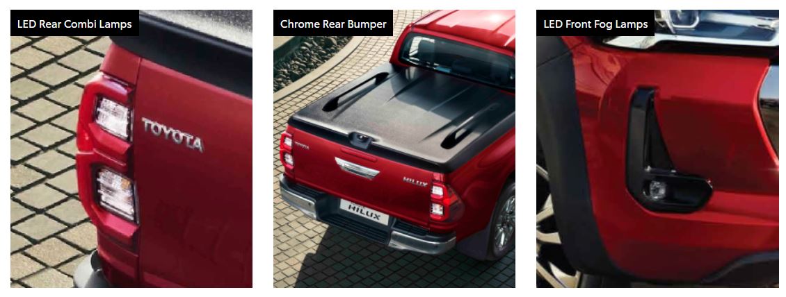 toyota hilux exterior features