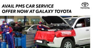 PMS car service at Galaxy Toyota