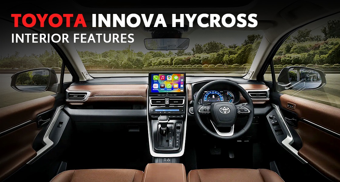 Premium Toyota Innova Hycross Interior Features Premium Toyota Innova Hycross Interior Features