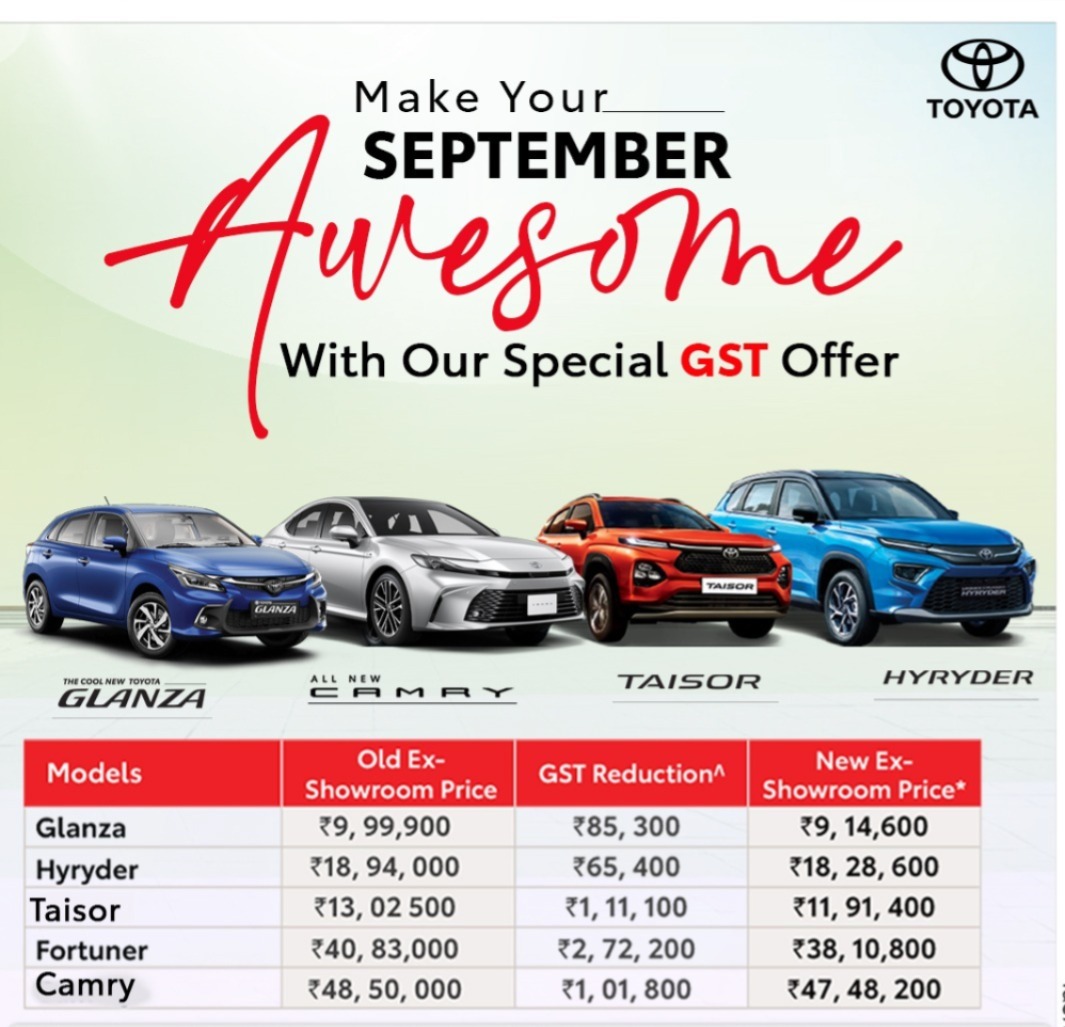 Toyota September offer