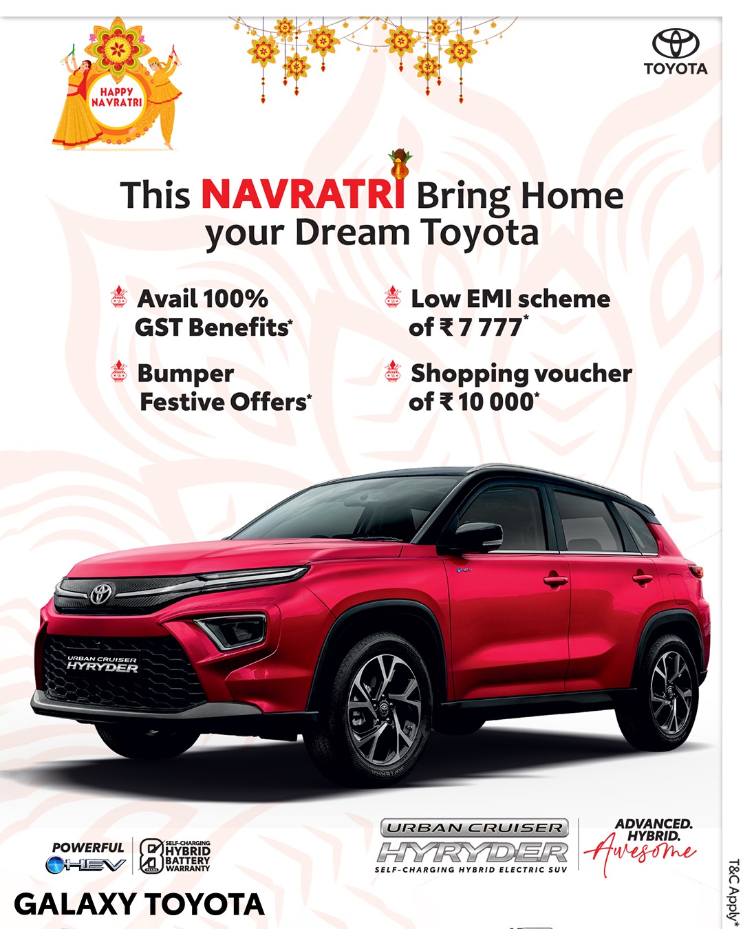Navratri with the Urban Cruiser Hyryder